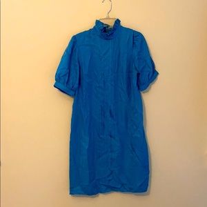 Blue Trina Turk silk dress
